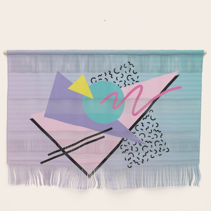 Memphis pattern 44 - 80s / 90s Retro Wall Hanging Gallery Image 1