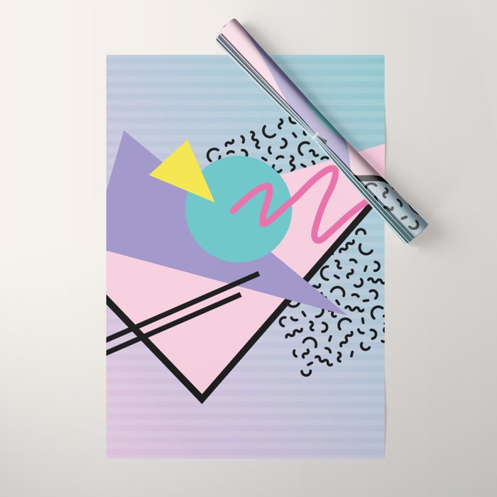 Memphis pattern 44 - 80s / 90s Retro Wrapping Paper Gallery Image 1