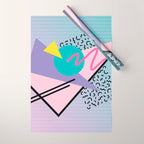 Memphis pattern 44 - 80s / 90s Retro Wrapping Paper Gallery Image 1