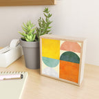 Geometric Abstract Mid Century Modern 4 Mini Art Print Gallery Image 2