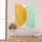 Spring Eclipse Abstract Shapes Series Wall Tapestry Gallery Image 2