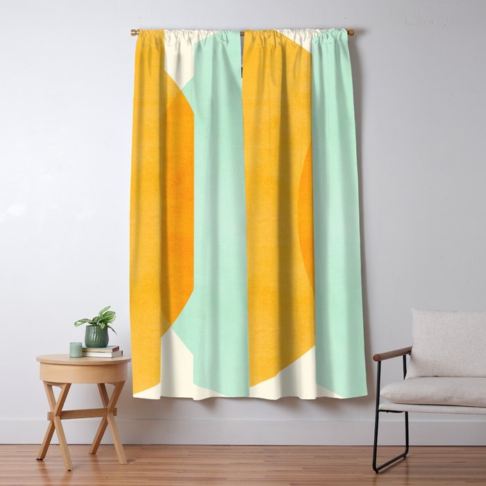 Spring Eclipse Abstract Shapes Series Window Curtain Gallery Image 1