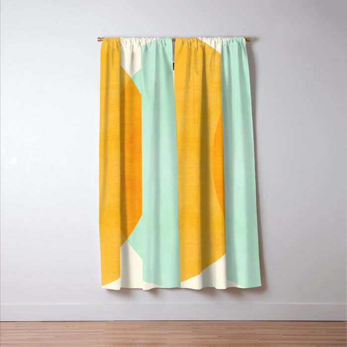 Spring Eclipse Abstract Shapes Series Window Curtain Gallery Image 3