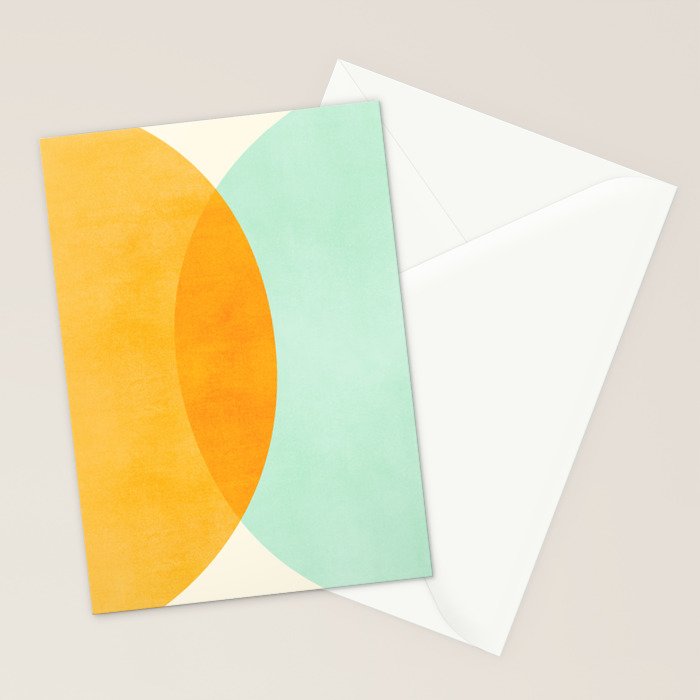 Spring Eclipse Abstract Shapes Series Stationery Card Gallery Image 2