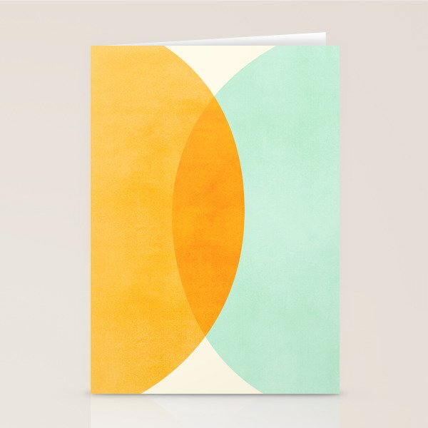 Spring Eclipse Abstract Shapes Series Stationery Card Gallery Image 2