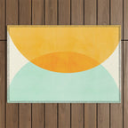 Spring Eclipse Abstract Shapes Series Outdoor Rug Gallery Image 1