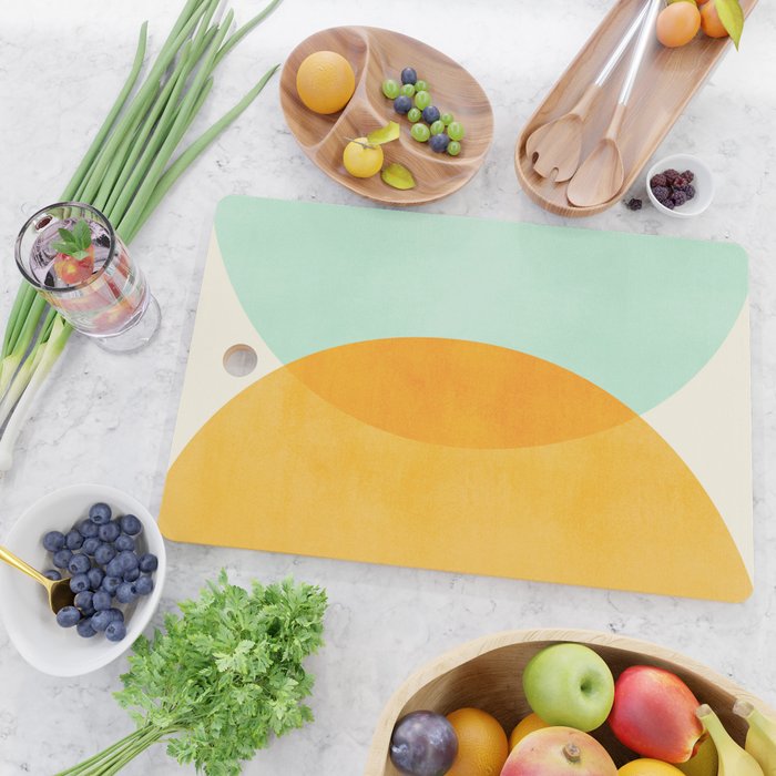 Spring Eclipse Abstract Shapes Series Cutting Board Gallery Image 2