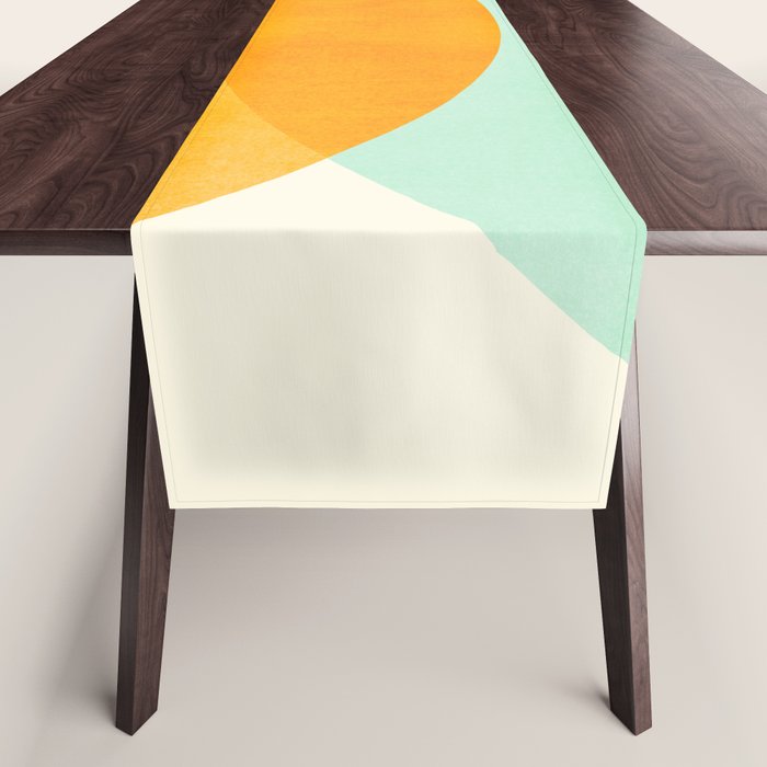 Spring Eclipse Abstract Shapes Series Table Runner Gallery Image 1