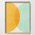 Spring Eclipse Abstract Shapes Series Serving Tray Gallery Image 1