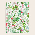 Holiday Christmas Winter Nature Botanical Leaves Green Poster Gallery Image 4