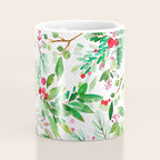 Holiday Christmas Winter Nature Botanical Leaves Green Coffee Mug Gallery Image 4