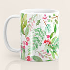 Holiday Christmas Winter Nature Botanical Leaves Green Coffee Mug Gallery Image 3