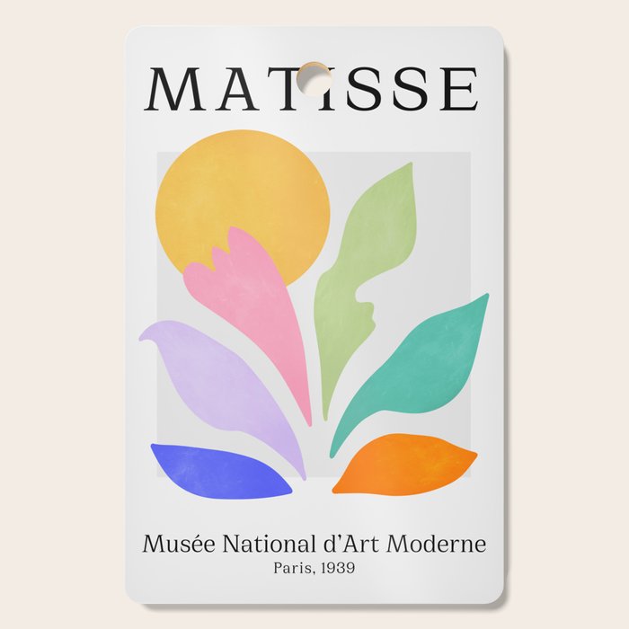 Sun & Leaves: Matisse Pastel Series 04 Cutting Board Gallery Image 1