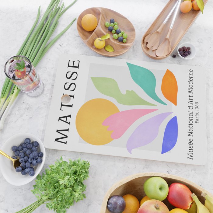 Sun & Leaves: Matisse Pastel Series 04 Cutting Board Gallery Image 2