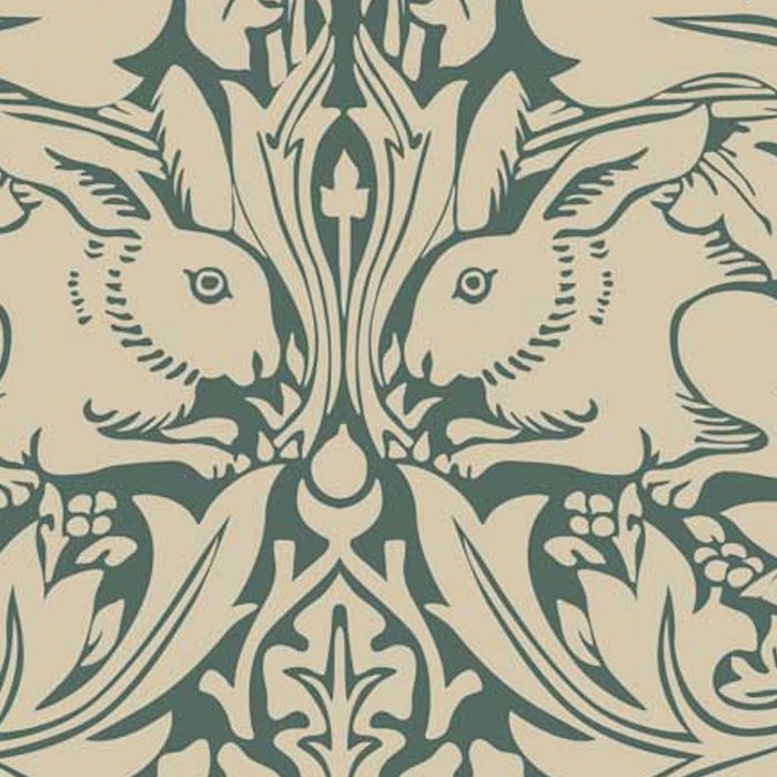 William Morris Brother Rabbit Sage Green Brer Art Coffee Mug Gallery Image 2