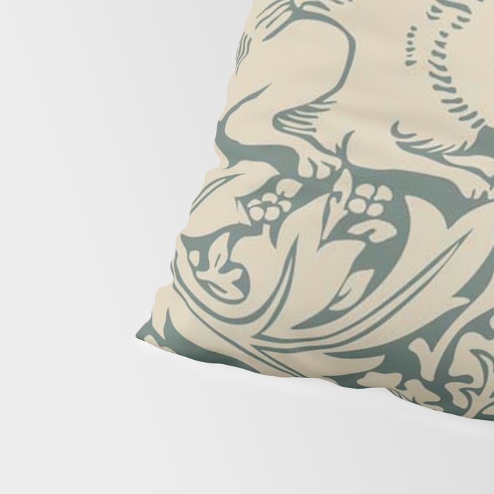 William Morris Brother Rabbit Sage Green Brer Art Pillow Sham Gallery Image 4