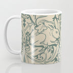 William Morris Brother Rabbit Sage Green Brer Art Coffee Mug Gallery Image 3