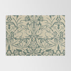 William Morris Brother Rabbit Sage Green Brer Art Rug Gallery Image 2