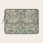 William Morris Brother Rabbit Sage Green Brer Art Laptop Sleeve Gallery Image 1