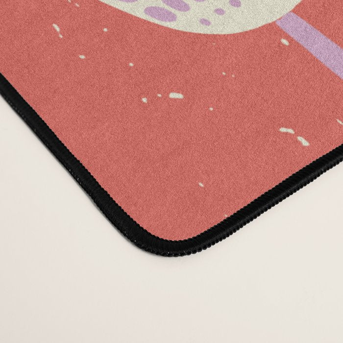 Garden Bird feeding happy red Desk Mat Gallery Image 4