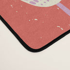 Garden Bird feeding happy red Desk Mat Gallery Image 4
