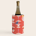 Garden Bird feeding happy red Wine Chiller Gallery Image 3