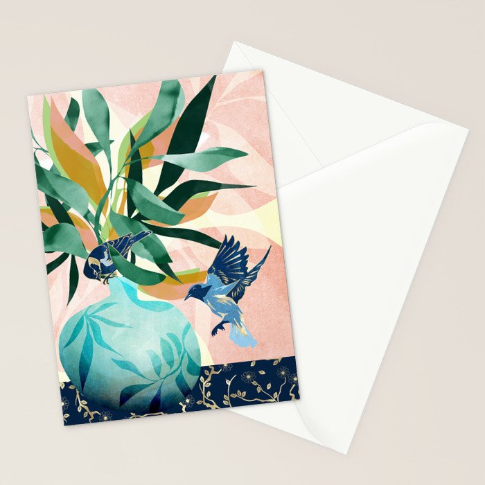 Vintage Vase Abstract Stationery Card Gallery Image 2