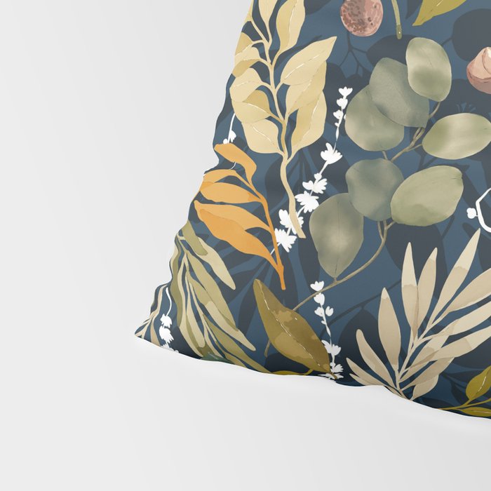 Fall leafy nature dark A Pillow Sham Gallery Image 4