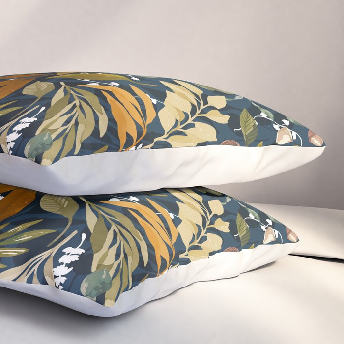 Fall leafy nature dark A Pillow Sham Gallery Image 3