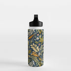 Fall leafy nature dark A Water Bottle Gallery Image 3