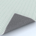 Modern Boho Mudcloth on Aqua Mint  Rug Gallery Image 4