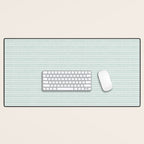Modern Boho Mudcloth on Aqua Mint  Desk Mat Gallery Image 1