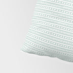 Modern Boho Mudcloth on Aqua Mint  Pillow Sham Gallery Image 4