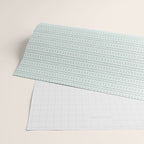 Modern Boho Mudcloth on Aqua Mint  Wrapping Paper Gallery Image 2