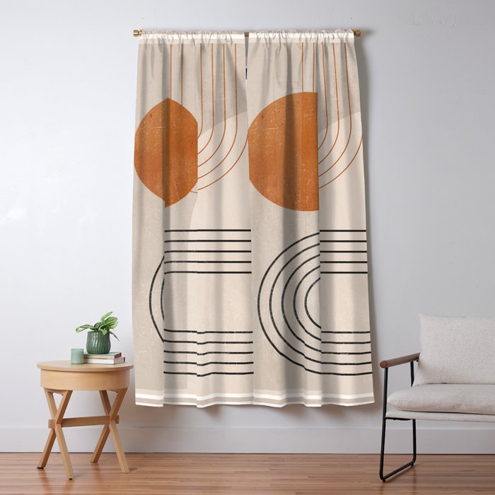 Minimal Geometric 138 Window Curtain Gallery Image 5