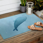 Cute Whale Shark Outdoor Rug Gallery Image 2