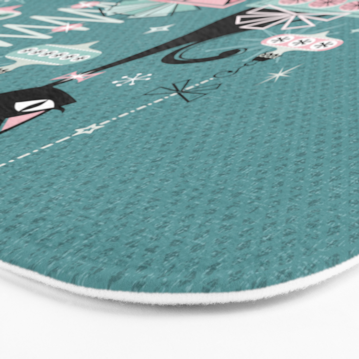 Vintage Kitty Christmas II sxs6- ©studioxtine Bath Mat Gallery Image 3
