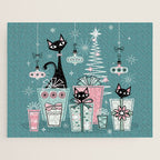 Vintage Kitty Christmas II sxs6- ©studioxtine Jigsaw Puzzle Gallery Image 1