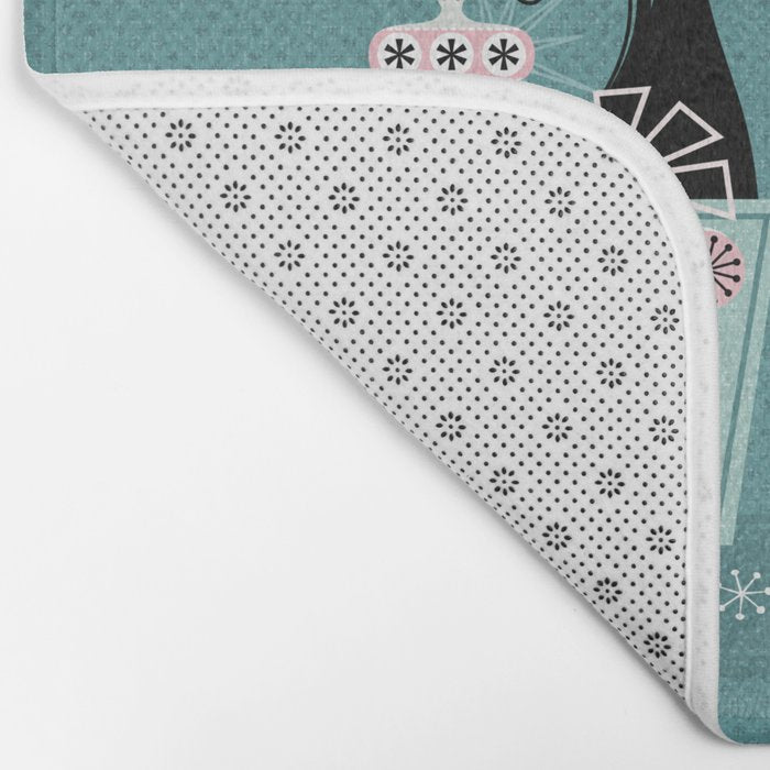 Vintage Kitty Christmas II sxs6- ©studioxtine Bath Mat Gallery Image 2