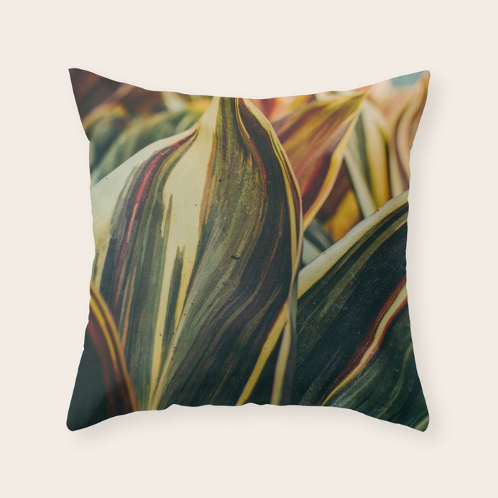 Summer Leaves Throw Pillow Gallery Image 6