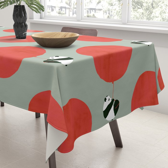 Traveling panda Tablecloth Gallery Image 3