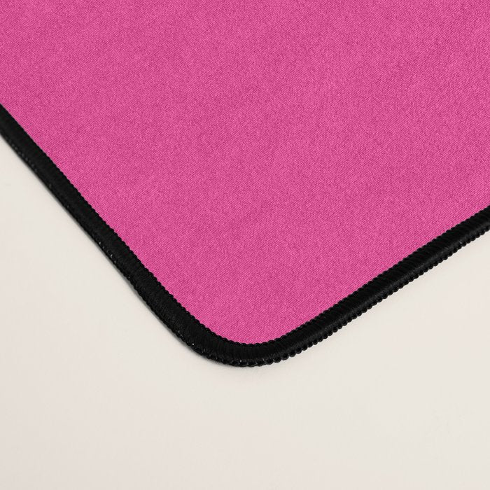 Smooth Contours Retro Modern Abstract Pattern Hot Pink and Orange Desk Mat Gallery Image 4
