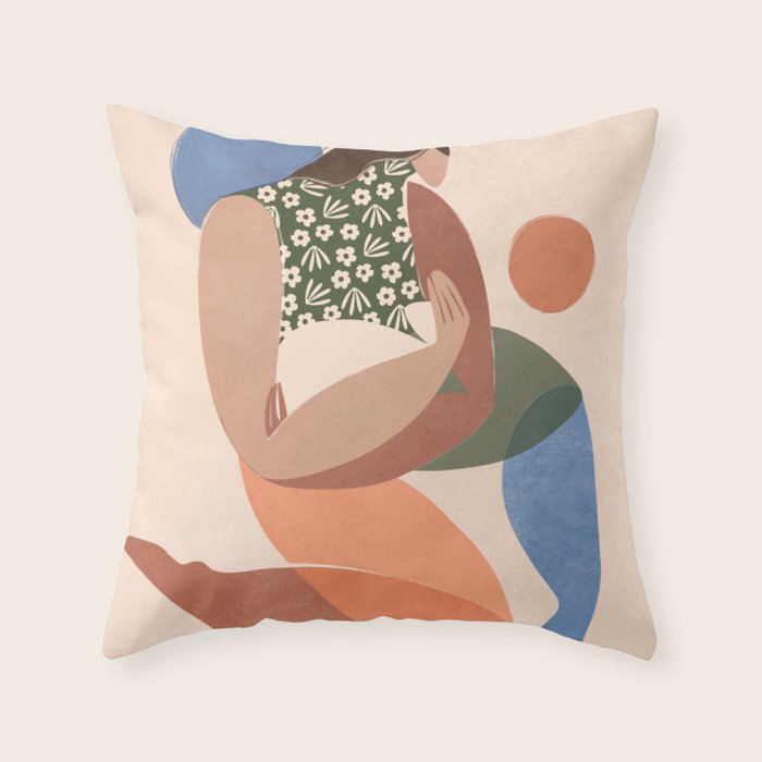 Mothering Throw Pillow