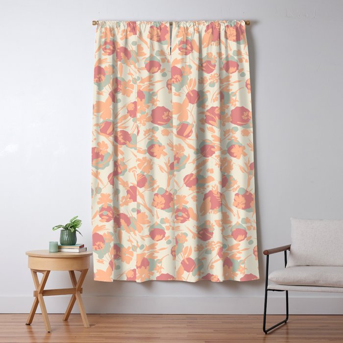 Abstract wild garden 2SM Window Curtain Gallery Image 1