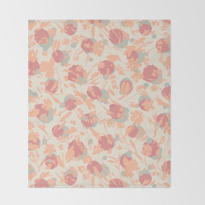 Abstract wild garden 2SM Throw Blanket Gallery Image 2