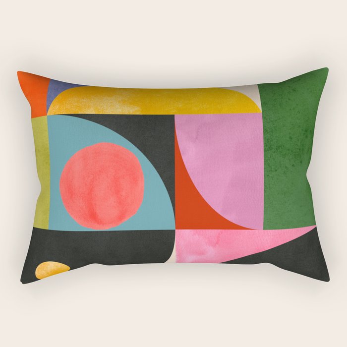 Geometric Shapes 150 Rectangular Pillow Gallery Image 1