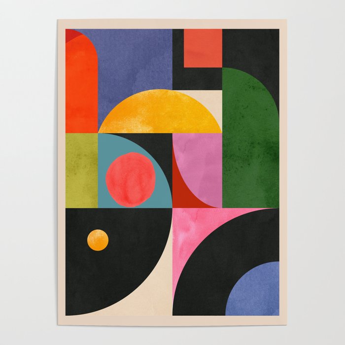 Geometric Shapes 150 Poster Gallery Image 1