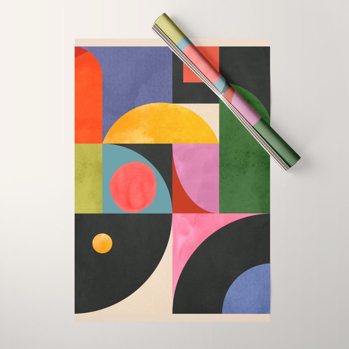 Geometric Shapes 150 Wrapping Paper Gallery Image 1