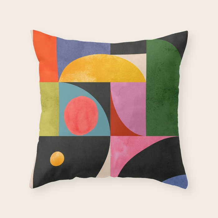 Geometric Shapes 150 Throw Pillow Gallery Image 6