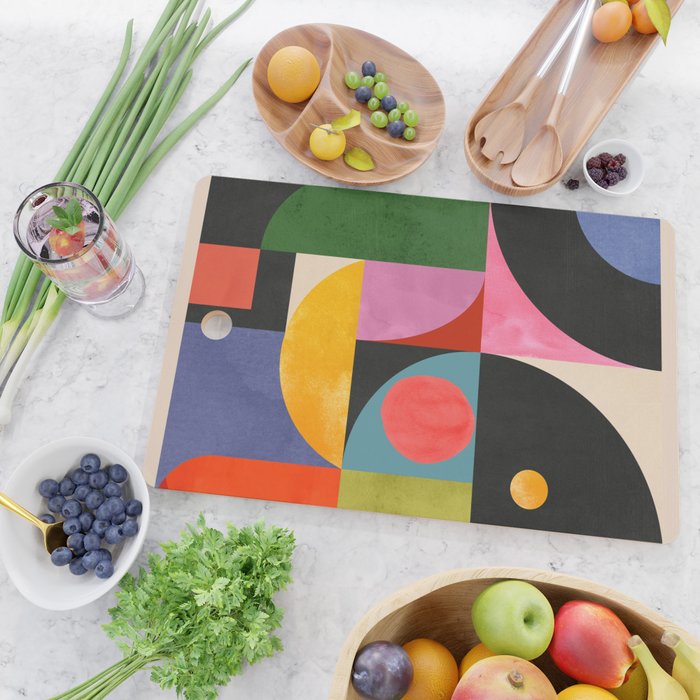 Geometric Shapes 150 Cutting Board Gallery Image 2